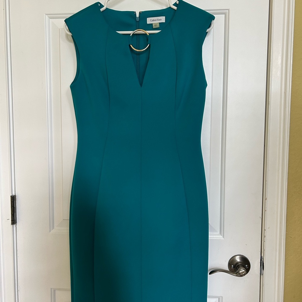 Calvin Klein Teal Midi Dress